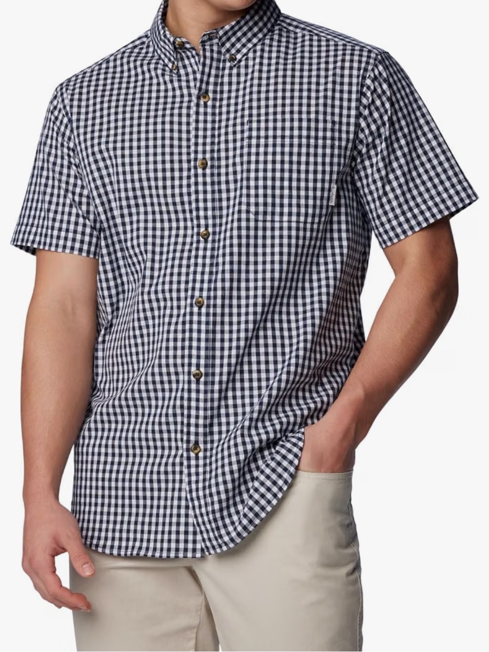 3/$30 Columbia mens Rapid Rivers li Short Sleeve Shirt size large